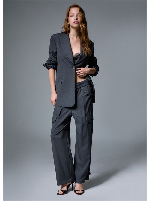 Pantaloni cargo in flanella LIU JO | WF6258T743A/02069